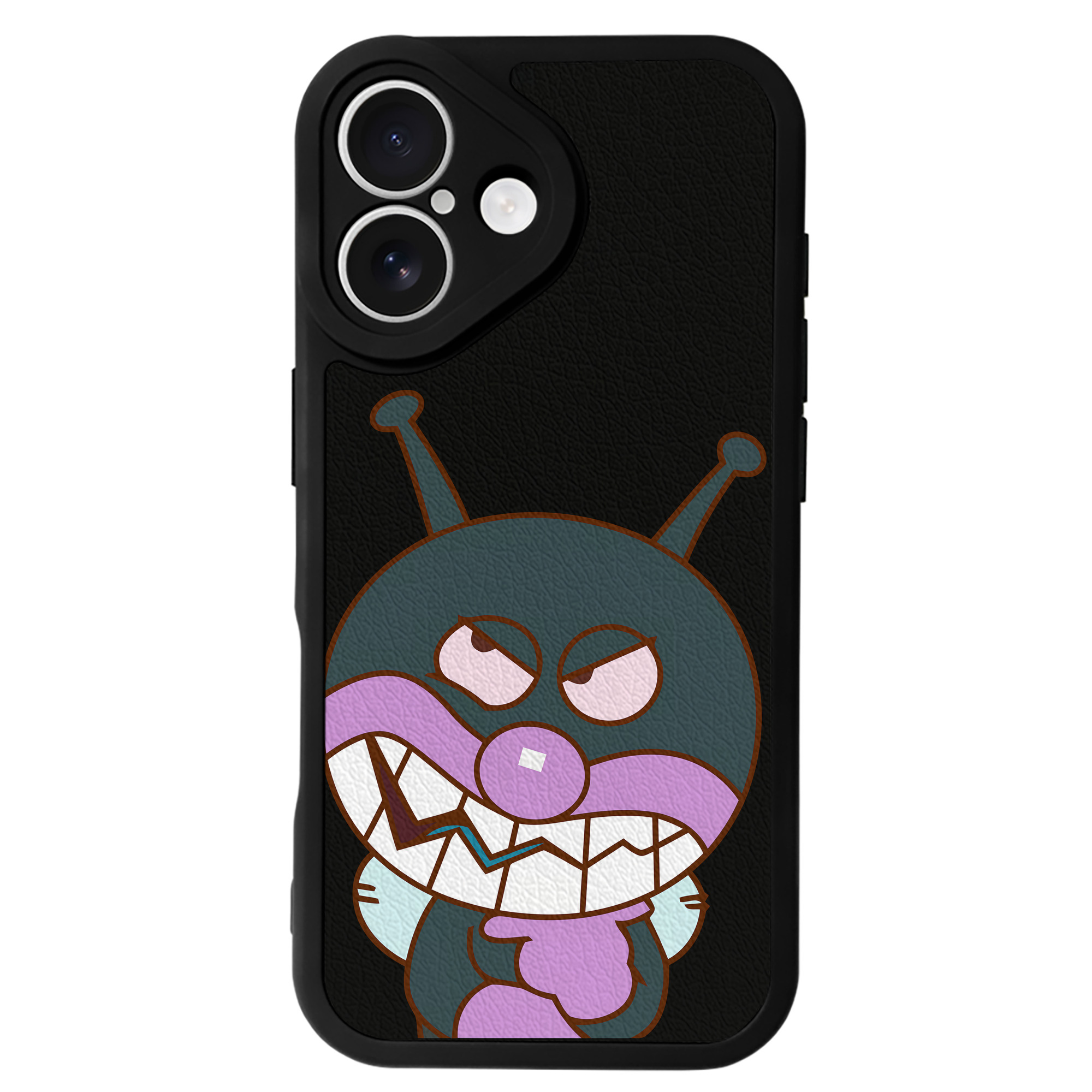 （画像用） アンパンマン Anpanman 【iPhone 16シリーズ対応】シリコンスマホケース（レザー調） 材質：シリコン